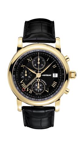 モンブラン Montblanc Star Gold Chronograph GMT Automatic Ref 103092