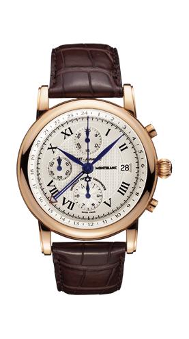 モンブラン Montblanc Star Red Gold Chronograph GMT utomatic Ref 101638